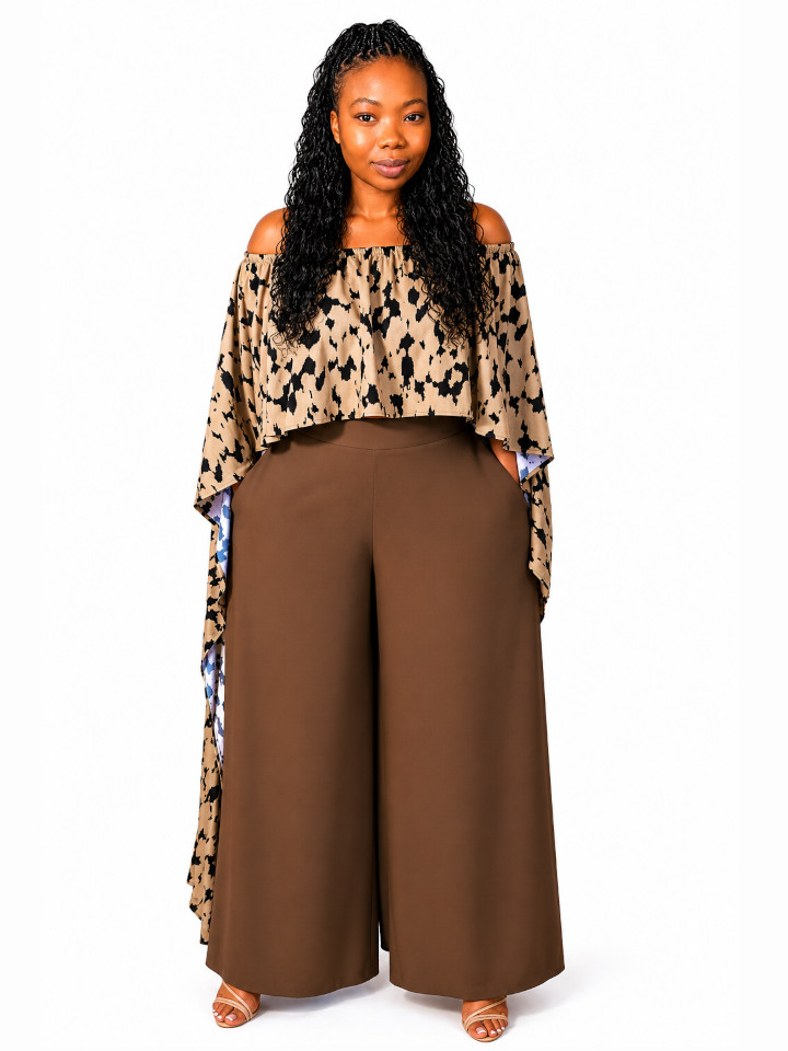 Brown Cape Set